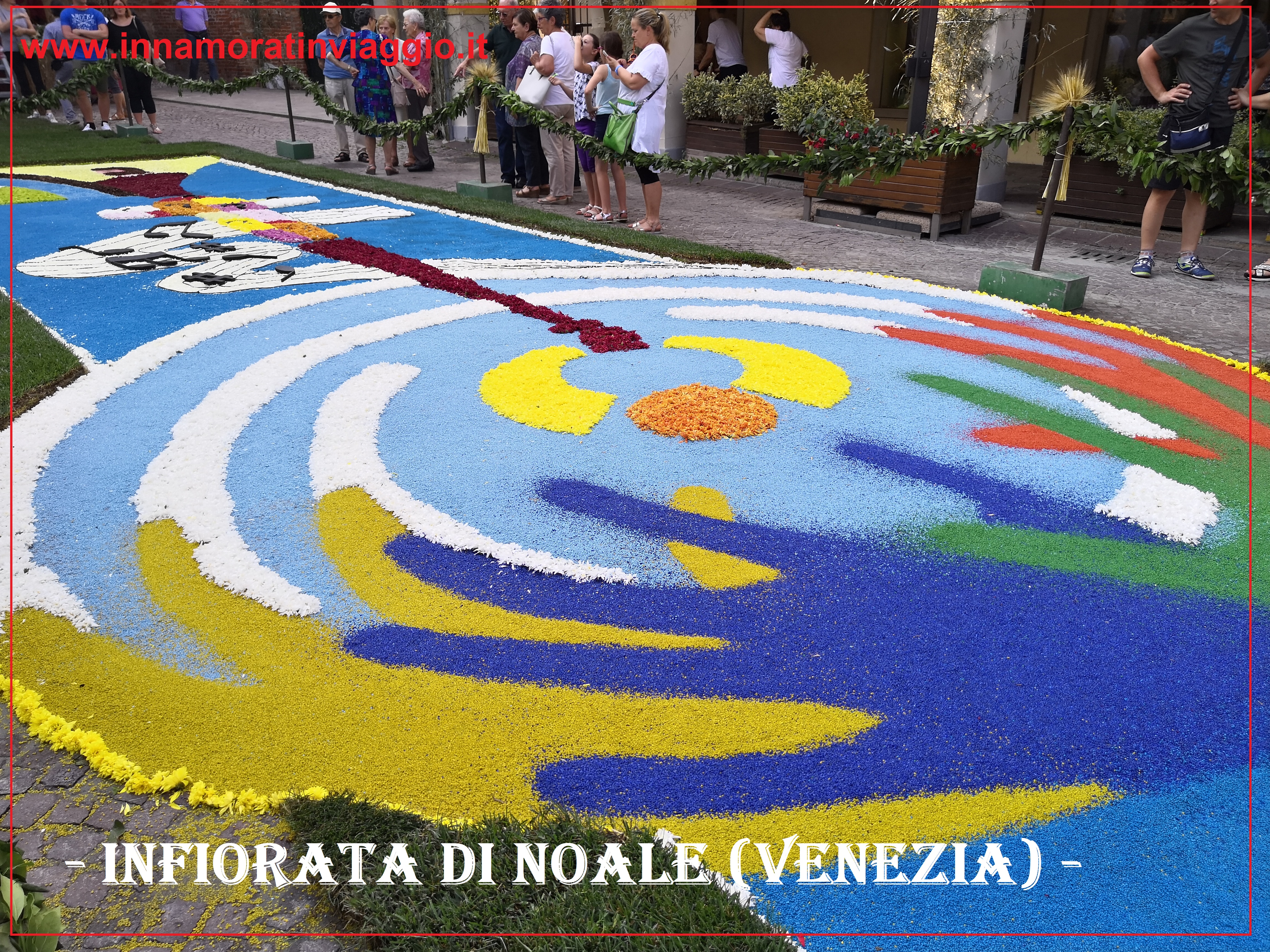 Copertina Infiorata in Veneto a Noale, Innamorati in viaggio